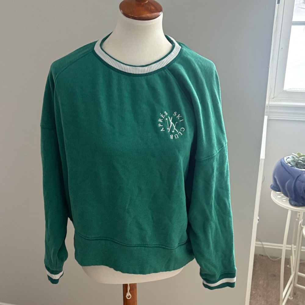 Lou & Grey Green Crew Neck Sweater